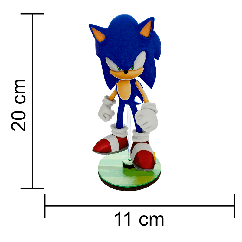 Enfeite para Decoração Festa Sonic em EVA - 1 Un