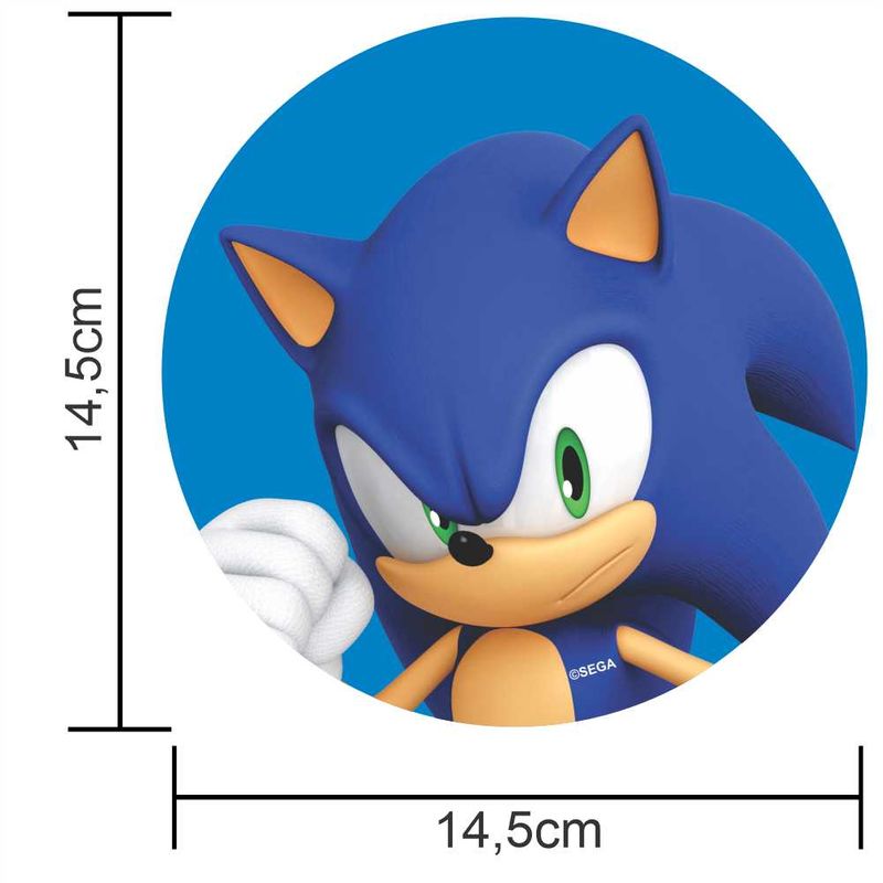 Mini Personagens Decorativos Sonic - 50 Un - Natal da 25