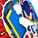 Quadrinhos para Decoração de Festa e Quarto Sonic em EVA - 4 Un