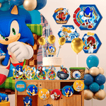 Quadrinhos para Decoração de Festa e Quarto Sonic em EVA - 4 Un