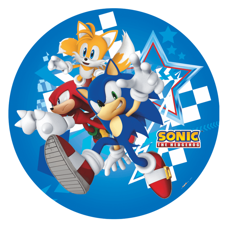 Painel Sublimado Redondo Montagem Instantânea Sonic 1,01m - 1 Un