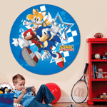 Painel Sublimado Redondo Montagem Instantânea Sonic 1,01m - 1 Un