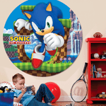 Painel Sublimado Redondo Montagem Instantânea Sonic 1,55m - 1 Un