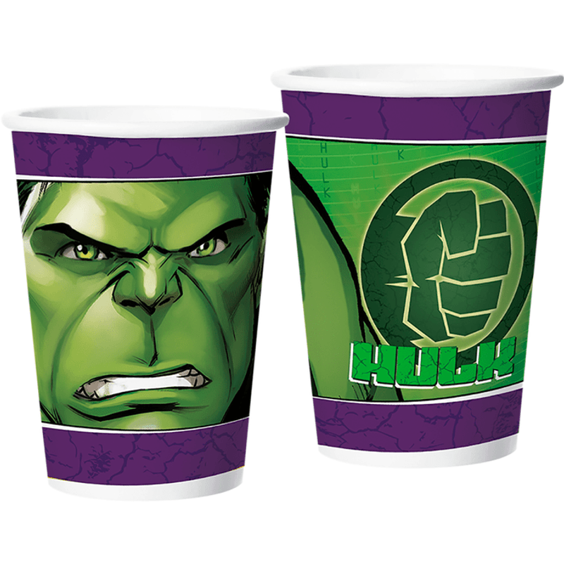 Copo de Papel Festa  Hulk 180ml - 12 Un