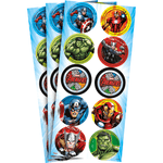 Adesivo Vingadores Animated Redondo - 30un