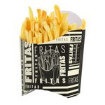 Caixa Embalagem Batata Fritas Automatica - Black - 50 Un