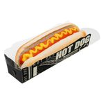 Caixa Embalagem Hot Dog - Black - 50 Un