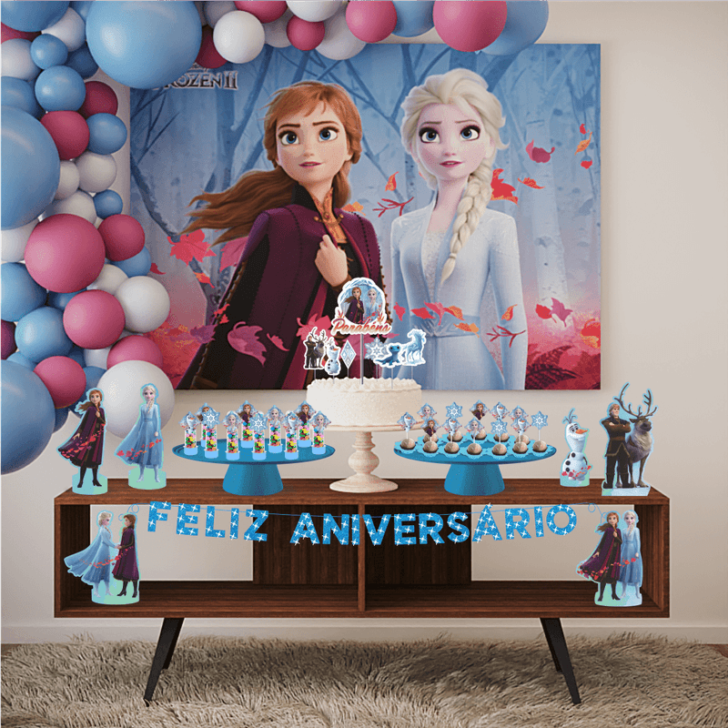 Kit Festa Fácil Decoração Frozen 2