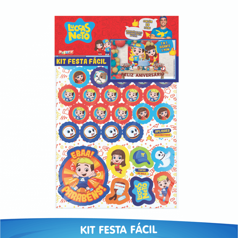 Kit Festa Fácil Decoração Luccas Neto