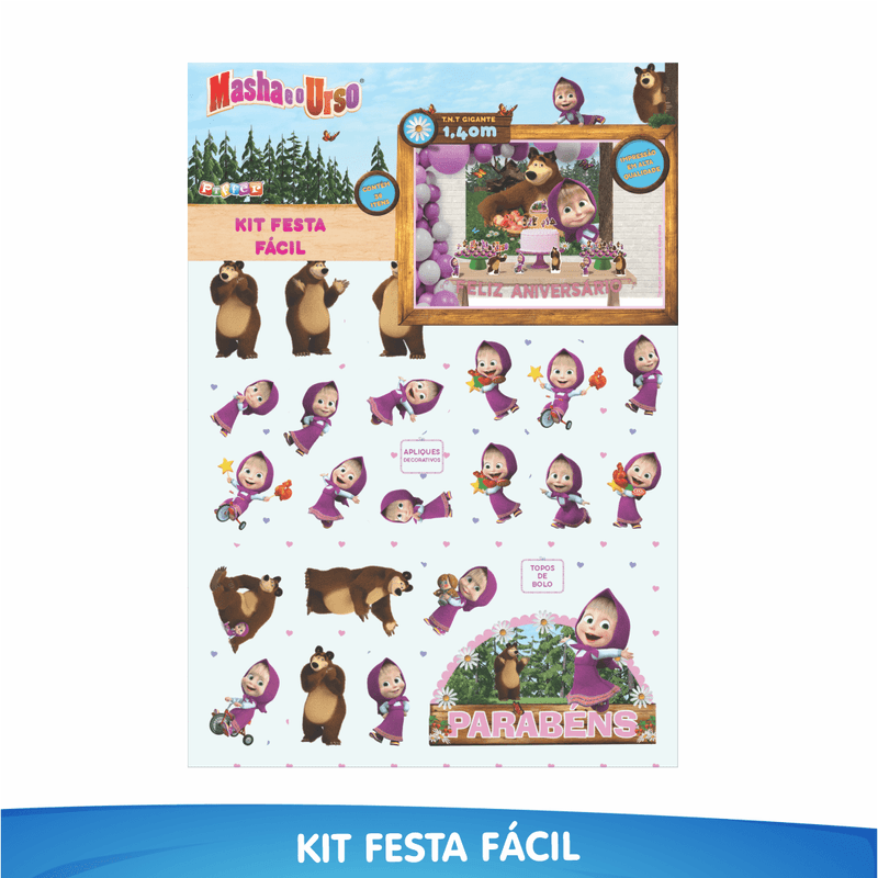 Kit Festa Fácil Decoração Masha e o Urso