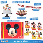 Kit Festa Fácil Decoração Mickey