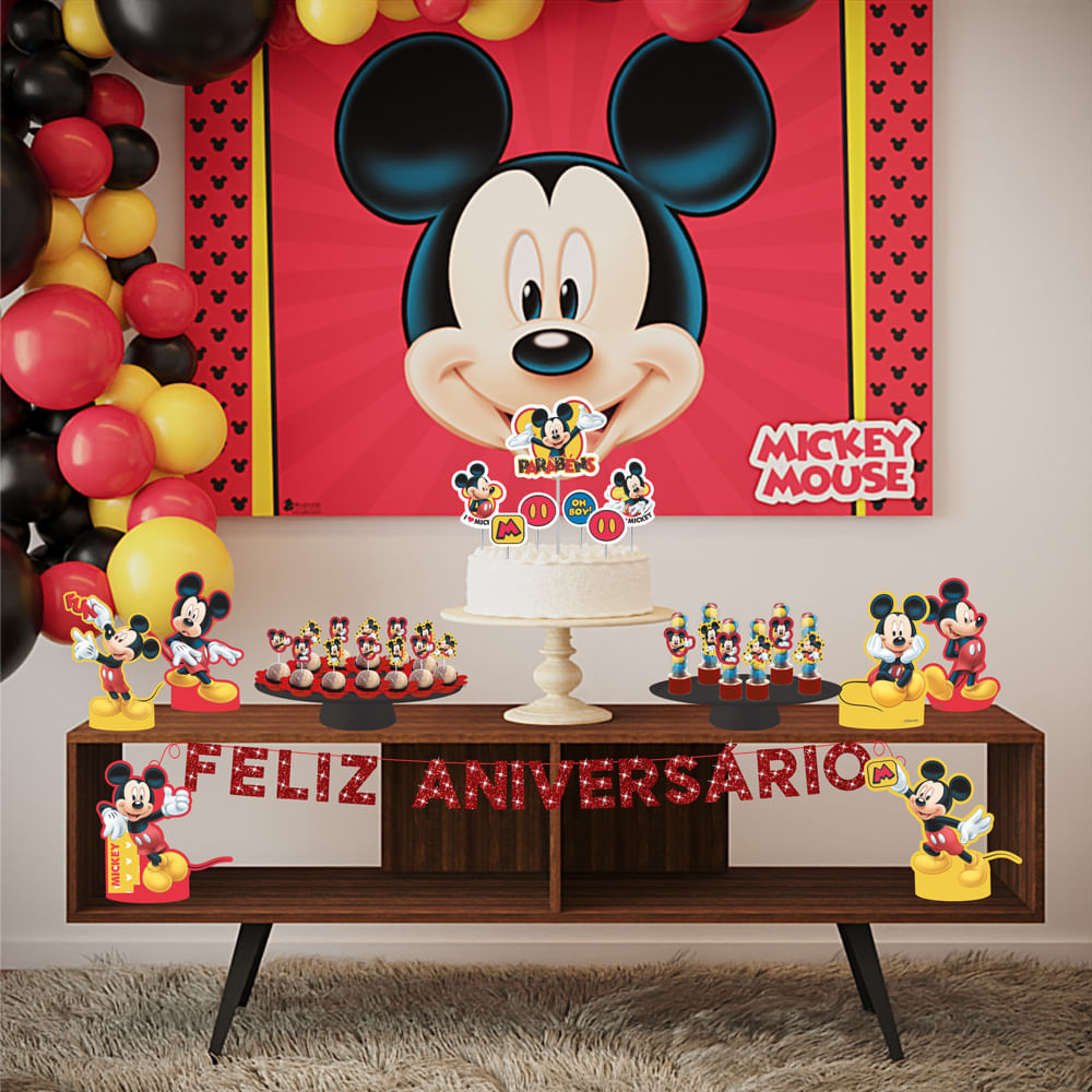 Forminha Wrap para Cupcake Festa Mickey - 12 unidades - Regina - Rizzo -  Rizzo Embalagens