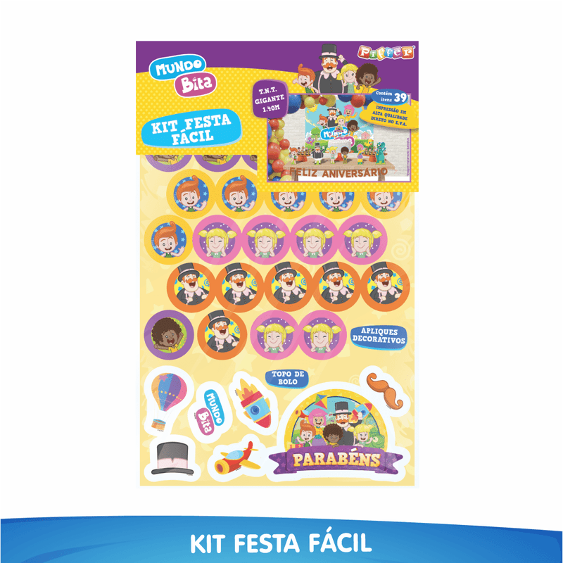 Kit Festa Fácil Decoração Mundo Bita