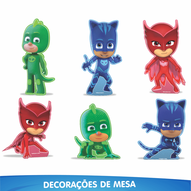 Kit Festa Fácil Decoração Pj Masks