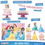 Kit Festa Fácil Decoração Princesas