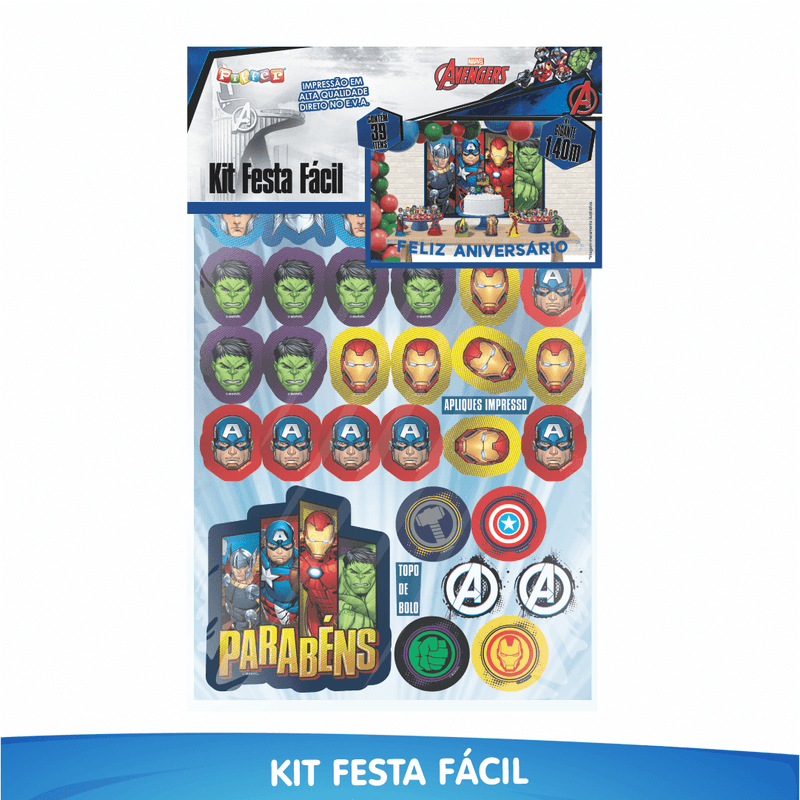 Kit Festa Fácil Decoração Vingadores