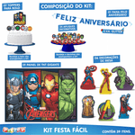 Kit Festa Fácil Decoração Vingadores