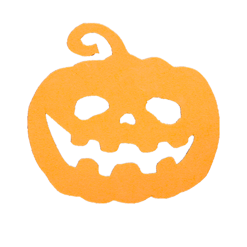 Aplique para Decoração Halloween Abóbora Grande em EVA