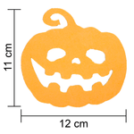 Aplique para Decoração Halloween Abóbora Grande em EVA