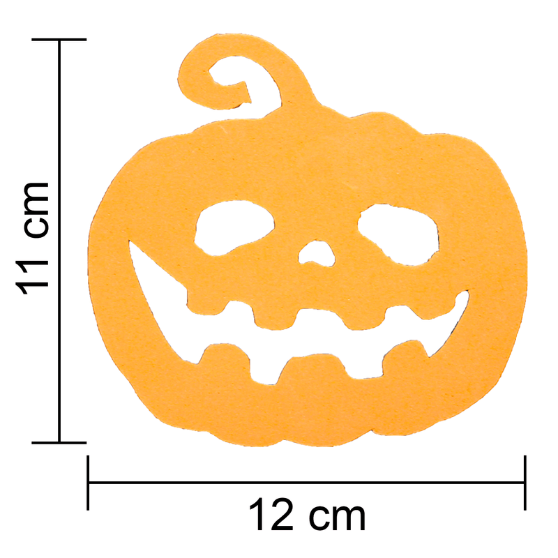 Aplique para Decoração Halloween Abóbora Grande em EVA