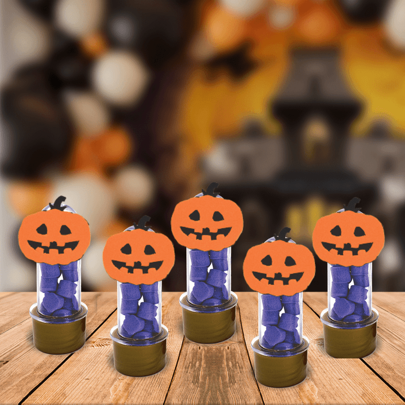 Aplique para Decoração Halloween Abóbora Neon em EVA