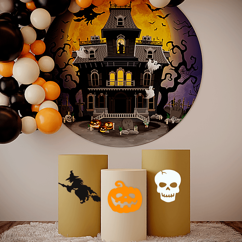 Aplique para Decoração Halloween Crânio Grande em EVA