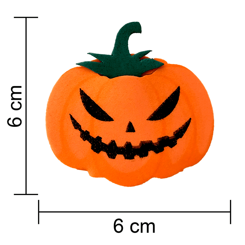 Mini Carinha para Decoração de Lembrancinha Festa Halloween Abóbora
