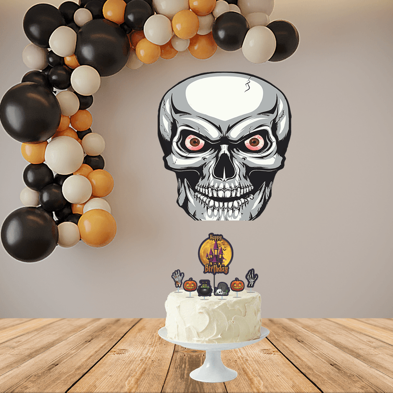 Painel para Decoração de Festa Halloween Crânio