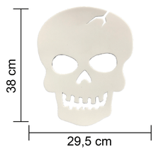 Painel Relevo para Decoração Halloween Cranio Silhueta