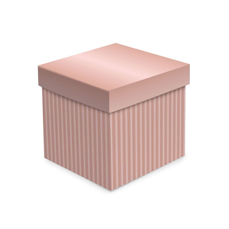 Caixa Cubo Rose Gold P 13X13X13cm