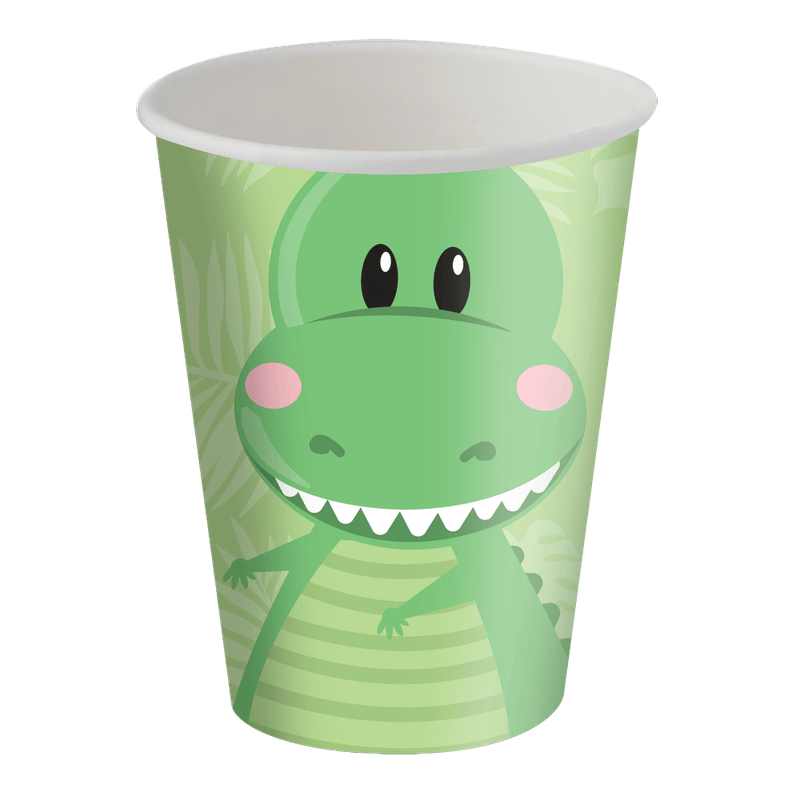 Copo Papel 200ml Festa Dino Baby - 8 Un