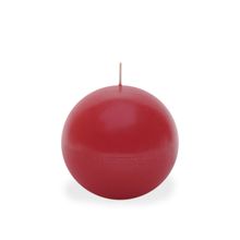 Vela Formato de Bola Vermelho 8cm