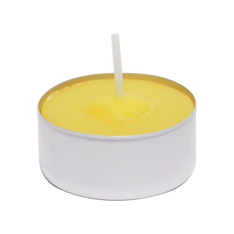 Vela Tealight Citronela Amarelo 3,5cm - 12 Un