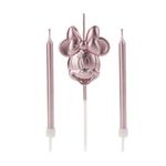 Vela Rosto Minnie Rose Gold - 3 Un