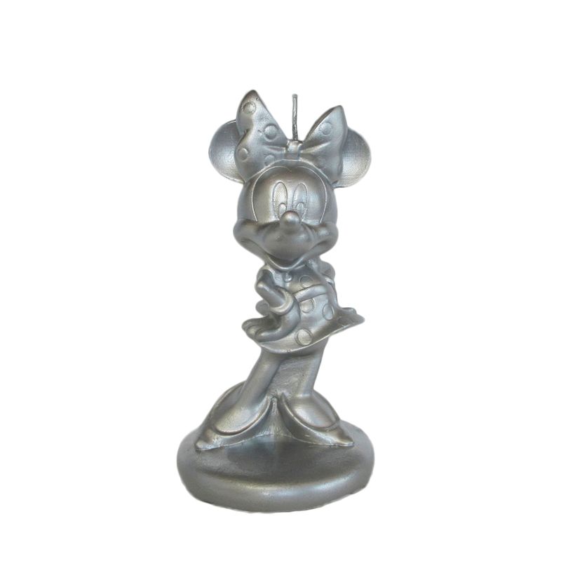 Vela Minnie Gigante 3D Prateado