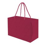 Caixa com Alça Prime com Relevo Liso Marsala M 27x12x17cm