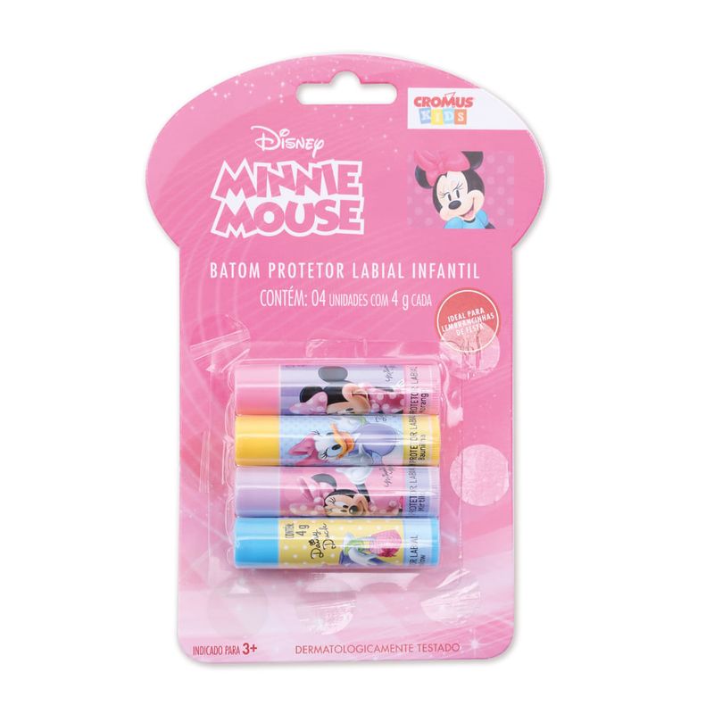 Lembrancinha - Batom Protetor Labial Minnie - 4 Un