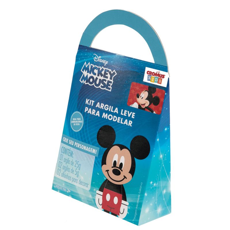 Lembrancinha - Kit Argila Leve para Modelar Mickey - 1 Un