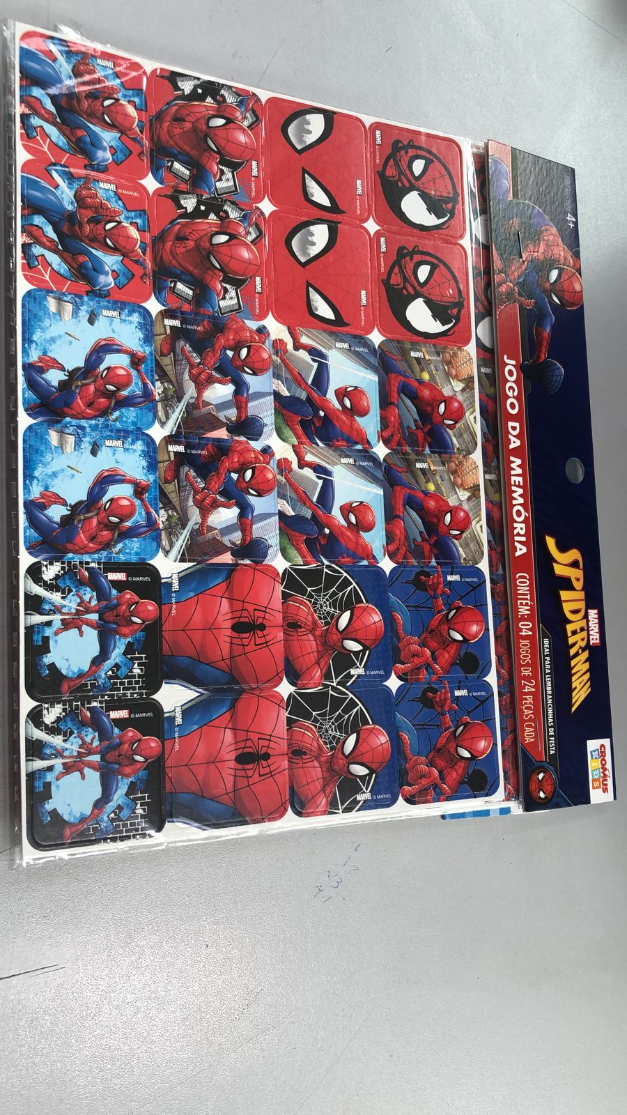 Jogo da Memória Homem Aranha Marvel