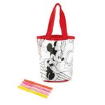 Lembrancinha - Bolsa Grande com Alça Minnie Branco - 1 Un