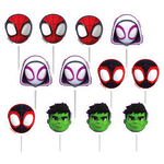 Palitos Decorativo Impresso Spidey