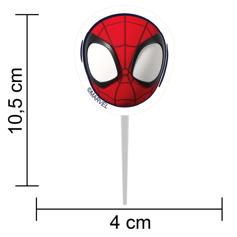Palitos Decorativo Impresso Spidey