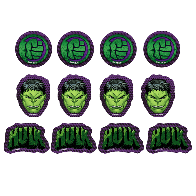 Aplique Impresso Vingadores - Hulk - 12 unidades