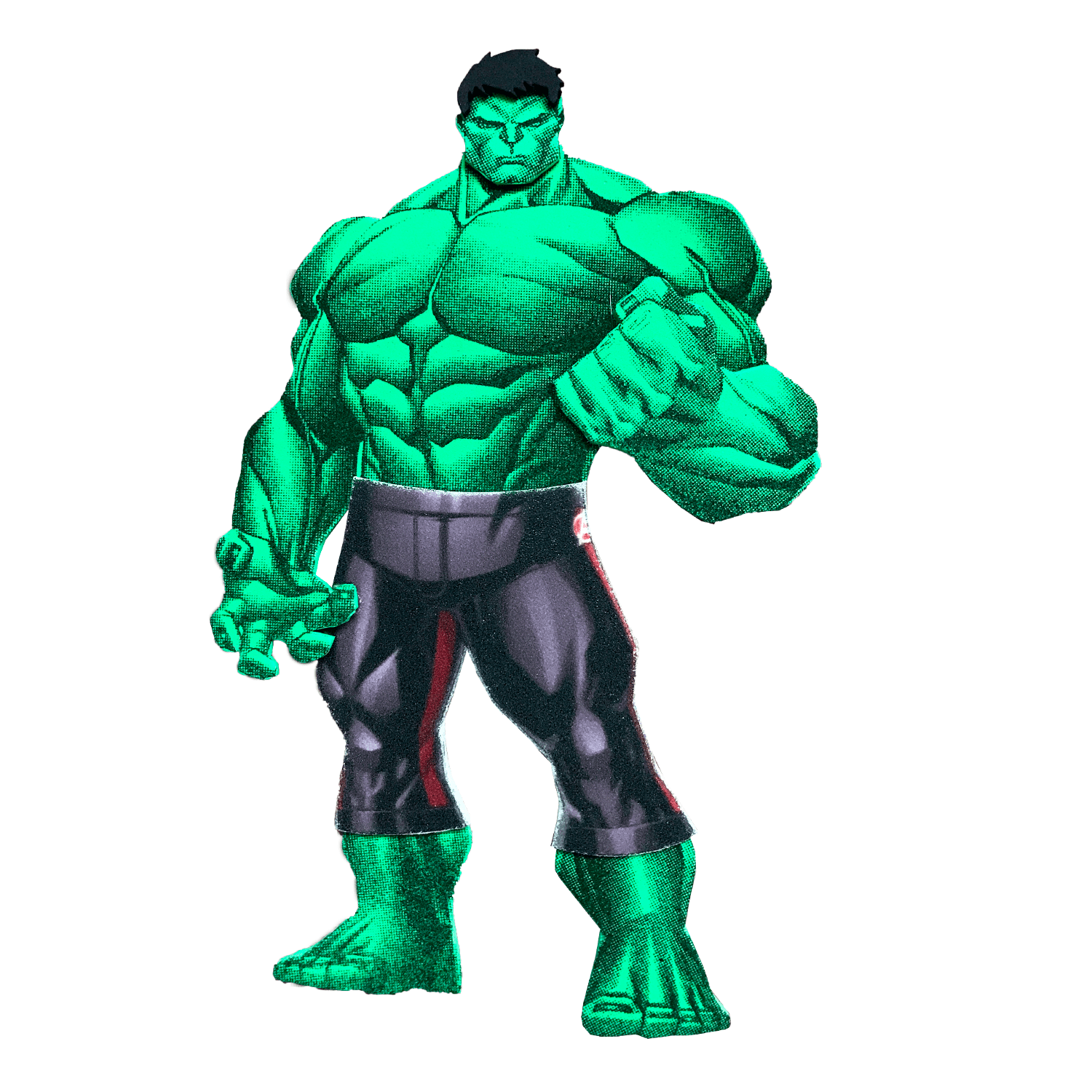 20 adesivos Redondo 5cm Pirulito Hulk