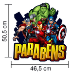 Painel Parabens Vingadores