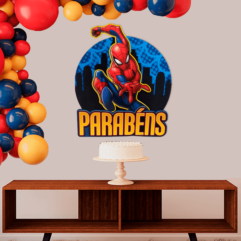 Painel Parabéns Homem Aranha