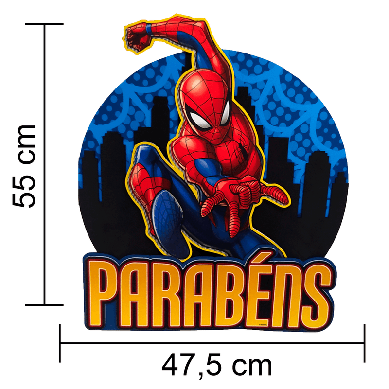 Painel Parabéns Homem Aranha