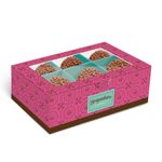 Caixa para 6 Brigadeiros Brigadelicia Pink 12,8x8,5x4,5 - 10 Un