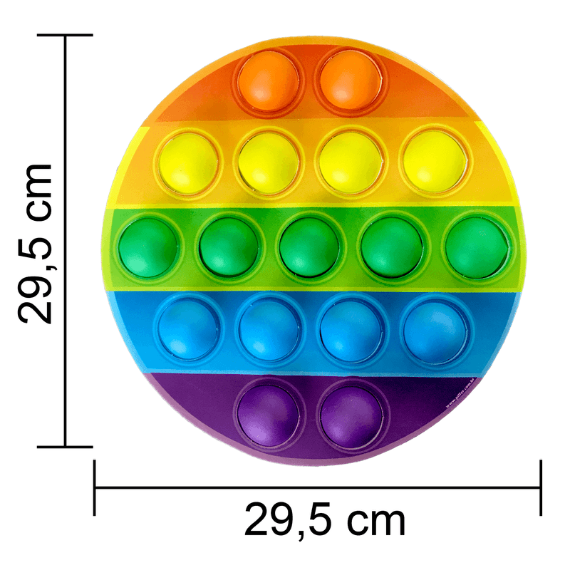 Painel Relevo Pop It Redondo 3D em EVA