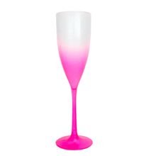 Taça Degradê para Champagne em Acrílico 180ml Pink